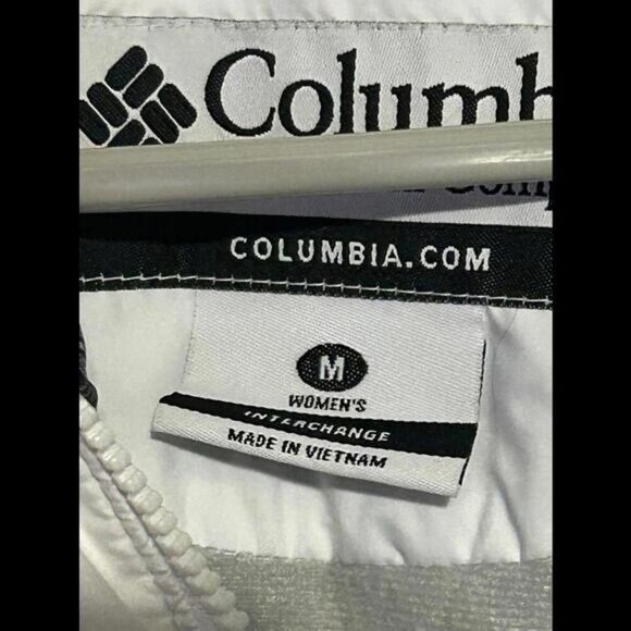 Columbia Full Zip White Jacket Coat  RN 69724‎  Medium - Picture 5 of 6